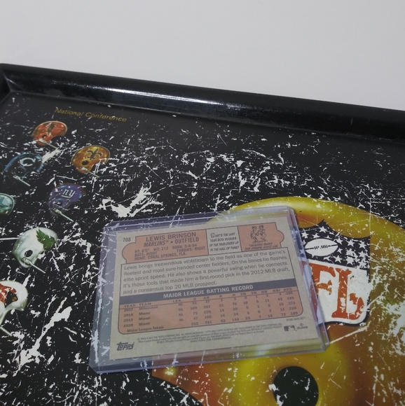 2 Topps Heritage 2021 High # Short Print Cards Lewis Brinson & Christin Stewart - Picture 6 of 7